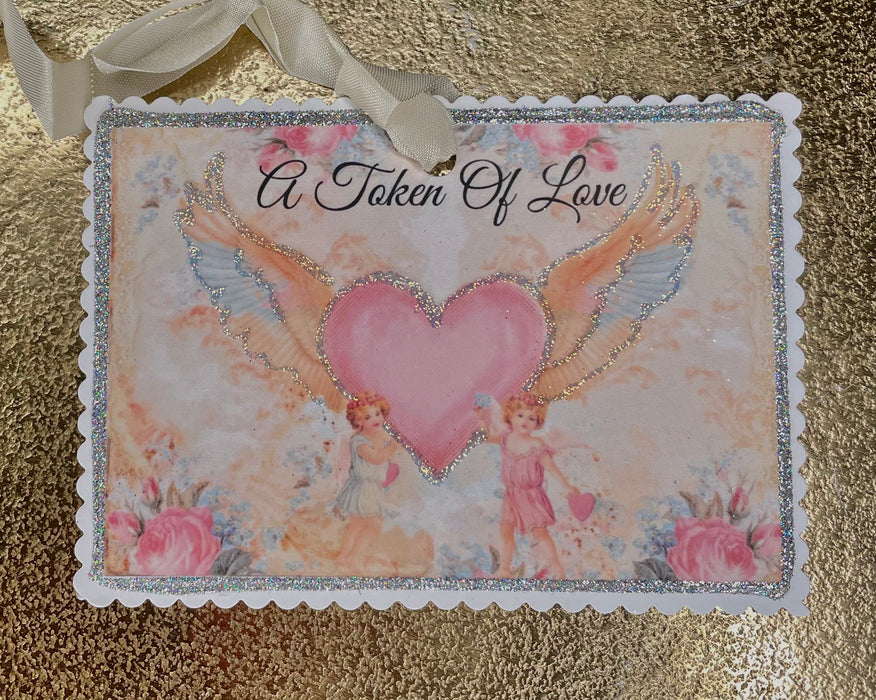 Token of Love glitter card