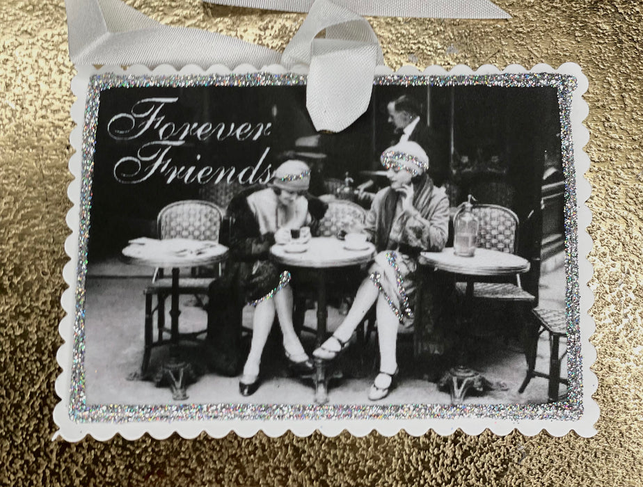 Forever friends glitter card