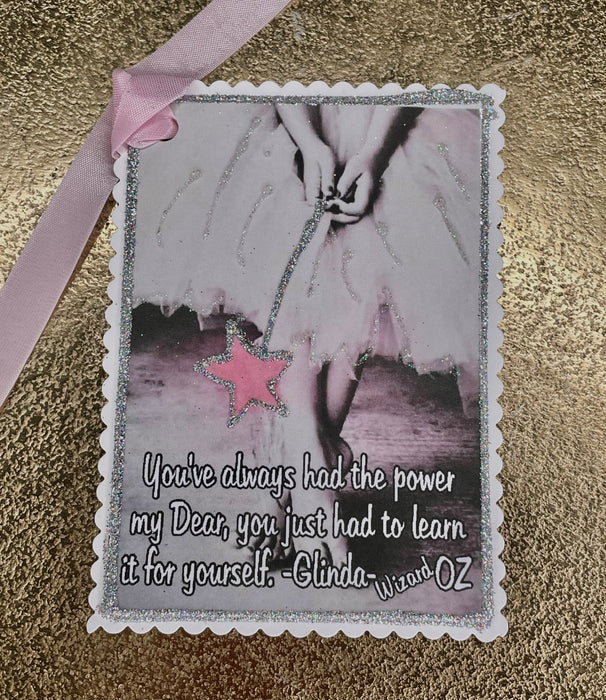 Glinda glitter card