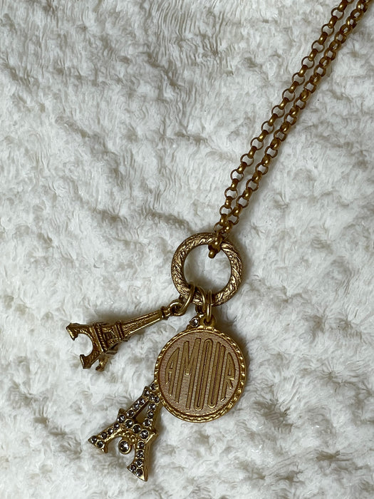 Paris charm necklace